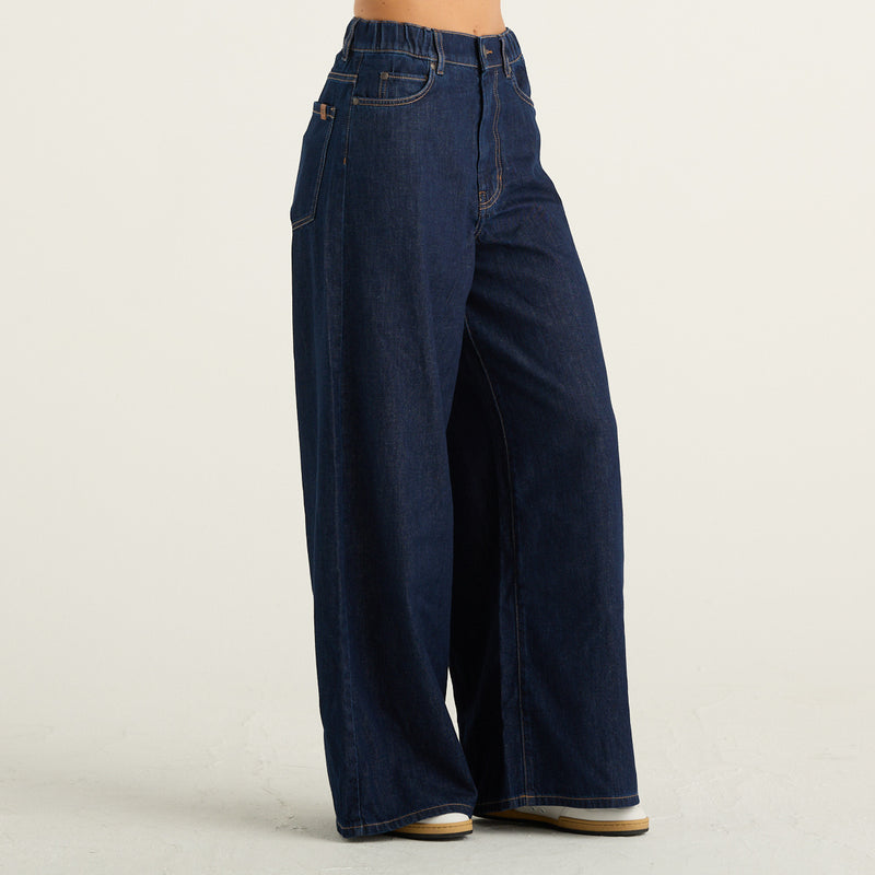 Weekend Max Mara jeans donna blu wide leg Zattera
