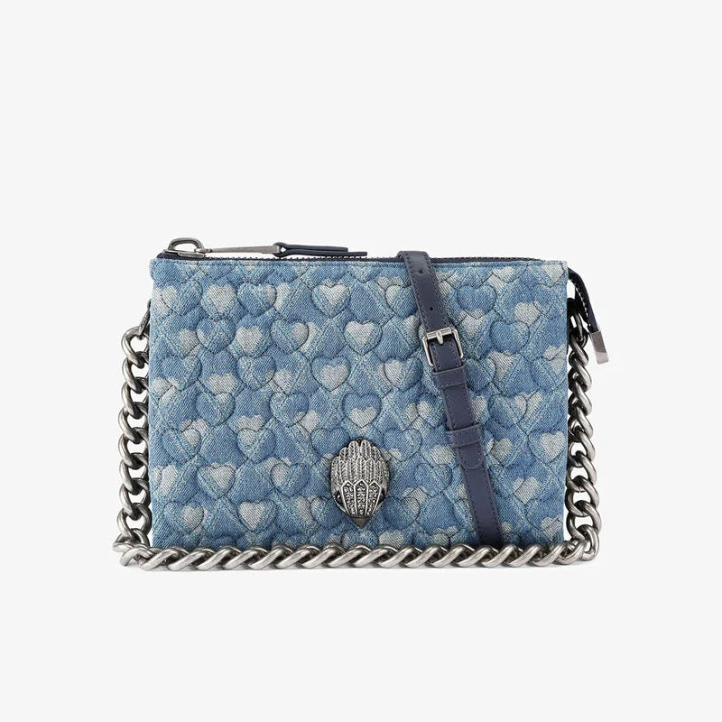 Kurt Geiger borsa Kensington puff denim heart