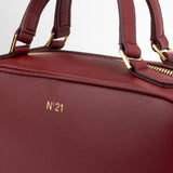 N°21mini bauletto tote in pelle bordeaux