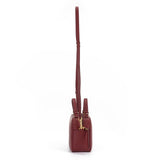 N°21mini bauletto tote in pelle bordeaux