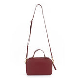 N°21mini bauletto tote in pelle bordeaux