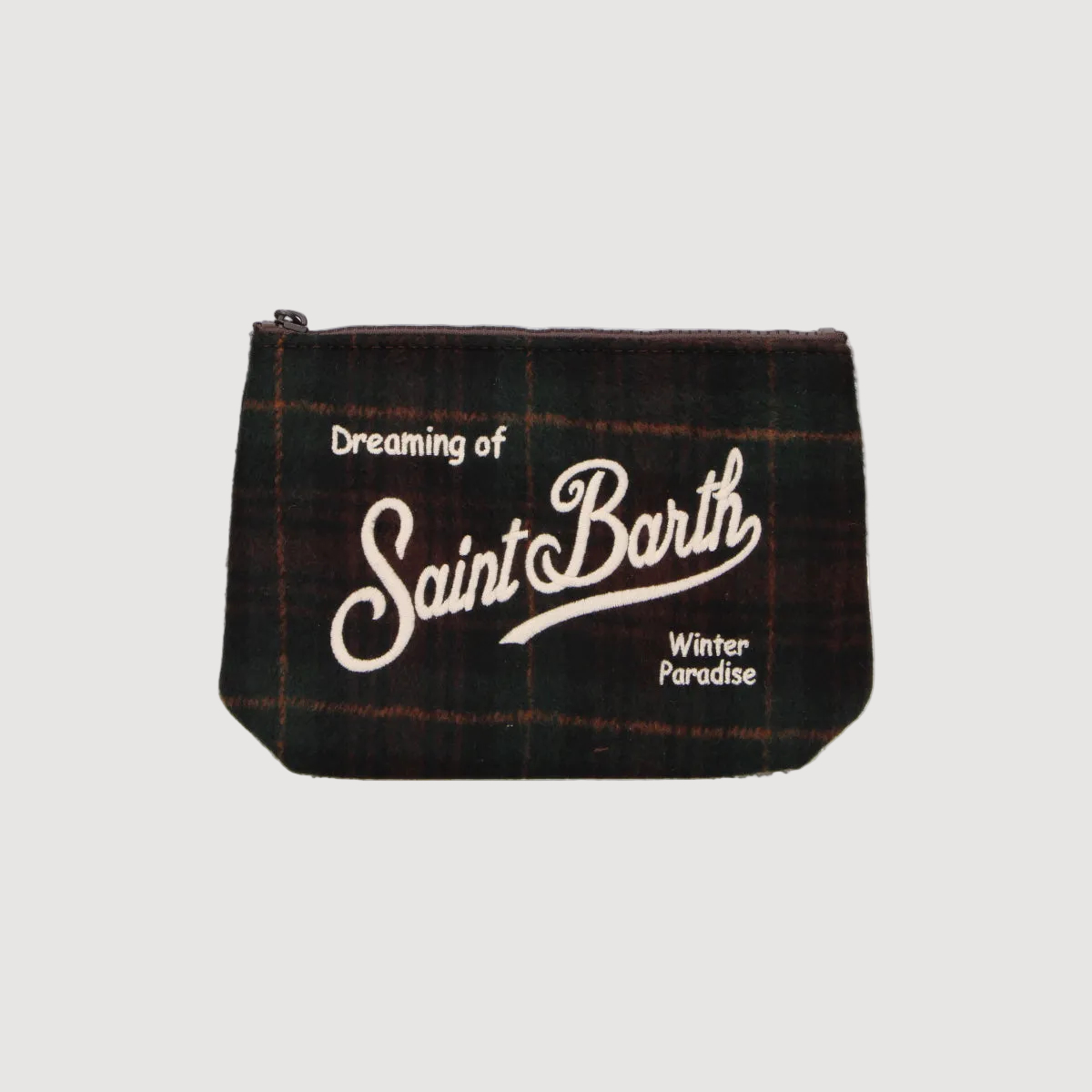 Mc2 Saint Barth pochette Aline Tartan verde