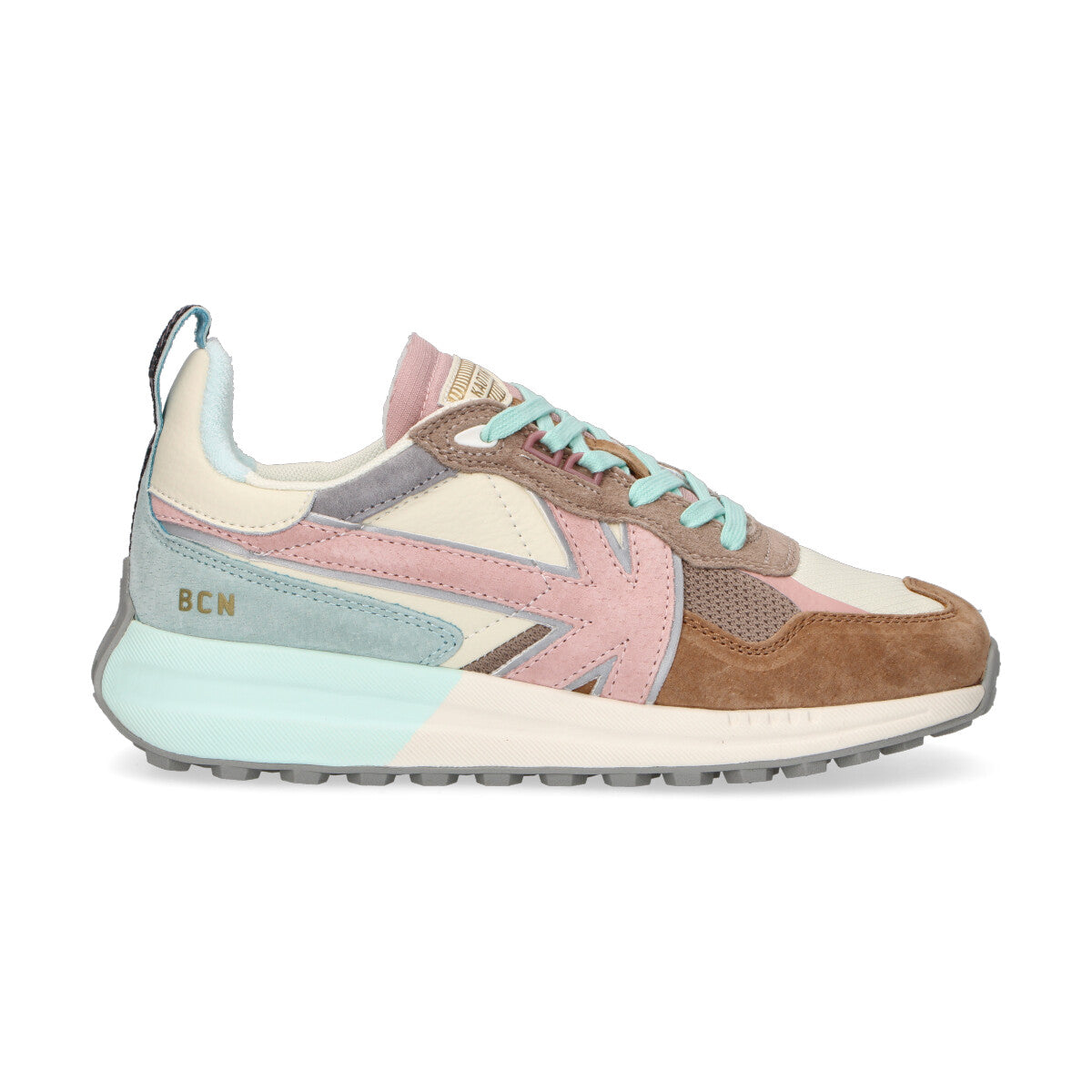 Kaotiko sneaker Detroit in nylon rosa tiffany