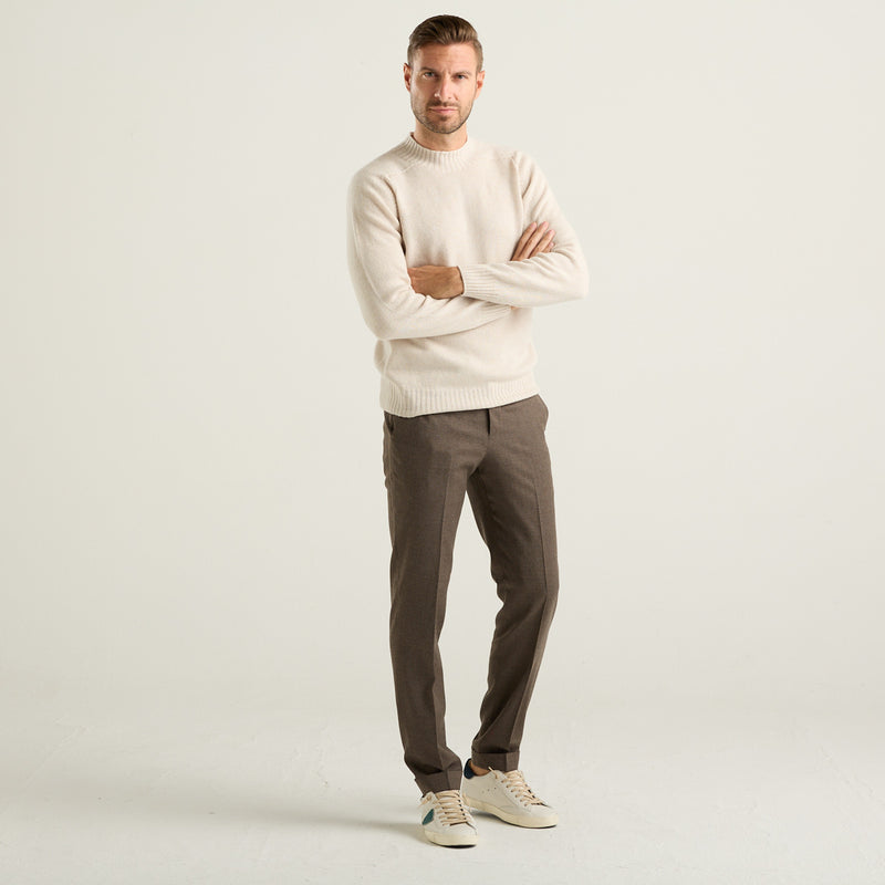 PT Torino pantalone Mads in lana tortora