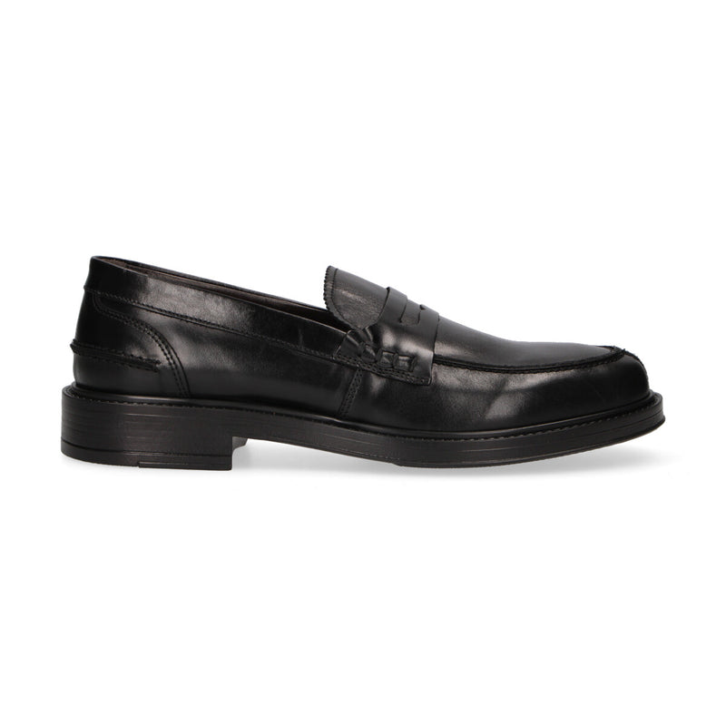 Pawelk's mocassino in pelle nera