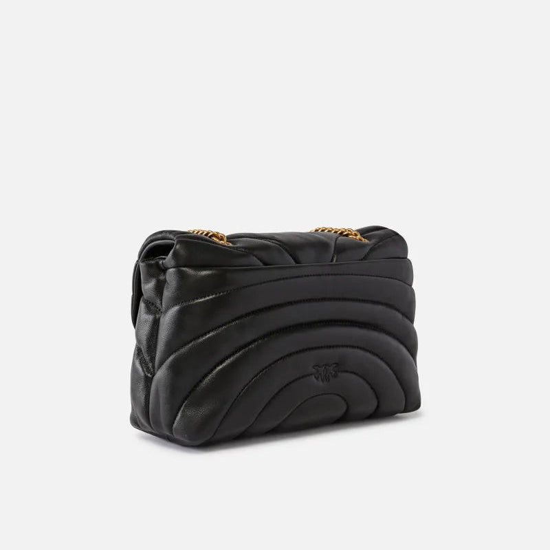 Pinko borsa Classic Love Bag Puff pelle nera media