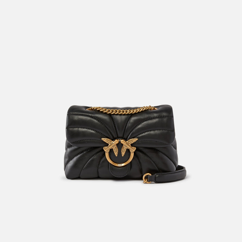 Pinko borsa Love Bag Puff Butterfly pelle oro