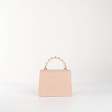 Pinko mini love bag  top handle borchie rosa