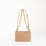 Pinko mini love bag one simply chevron beige