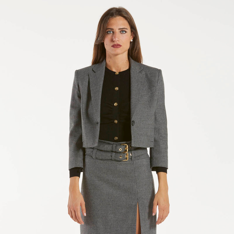 Pinko giacca spencer principe di galles