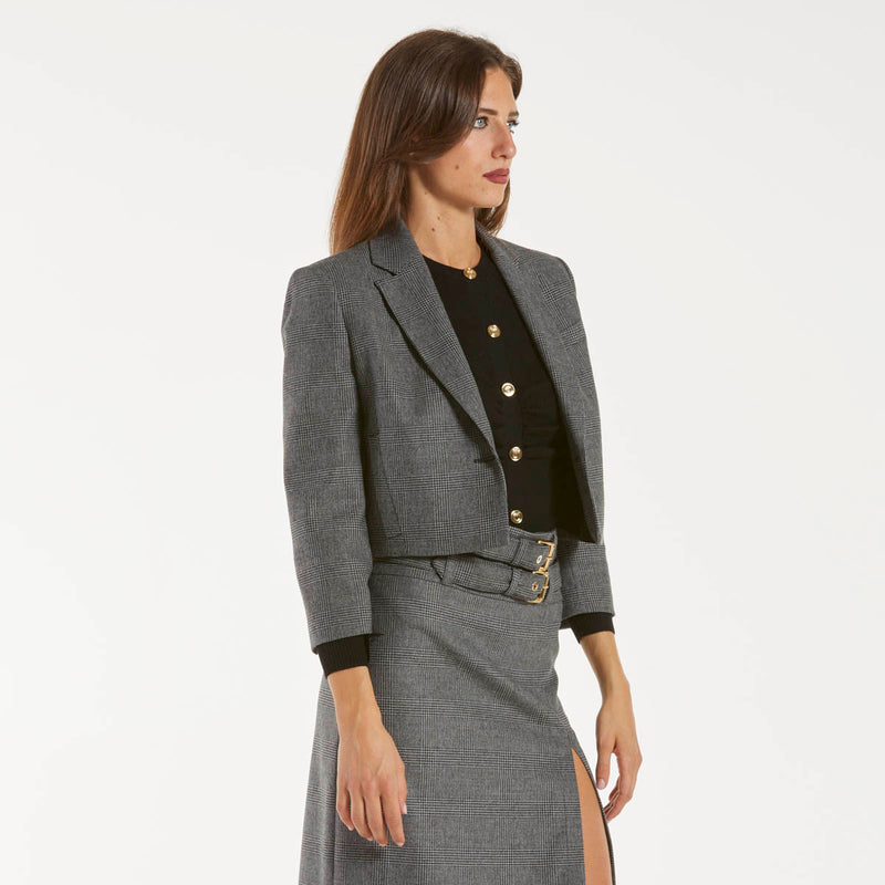 Pinko giacca spencer principe di galles