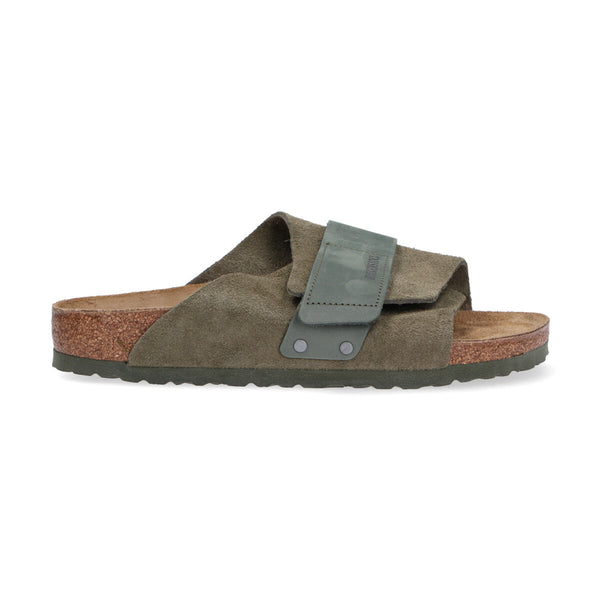 Birkenstock Kyoto camoscio nabuk verde