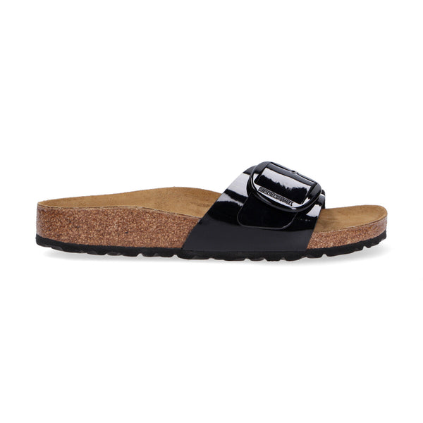 Birkenstock Madrid Big Buckle vernice nera