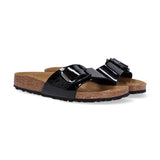 Birkenstock Madrid Big Buckle vernice nera