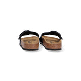 Birkenstock Madrid Big Buckle vernice nera