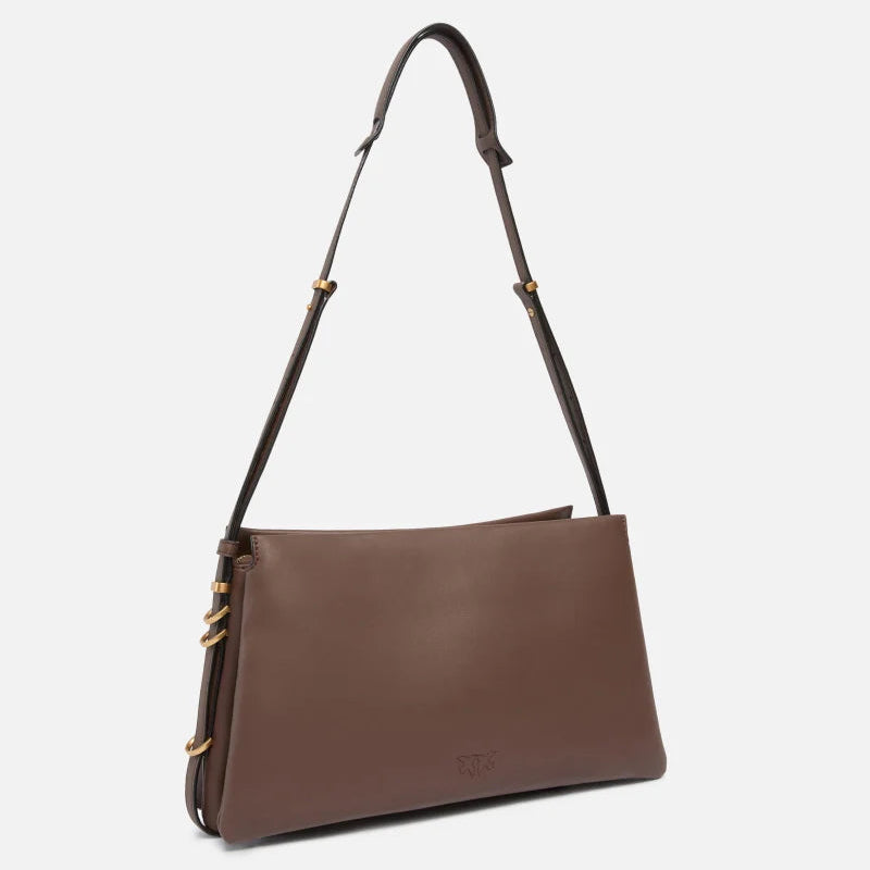 Pinko Classic One, Two, Three Bag pelle marrone