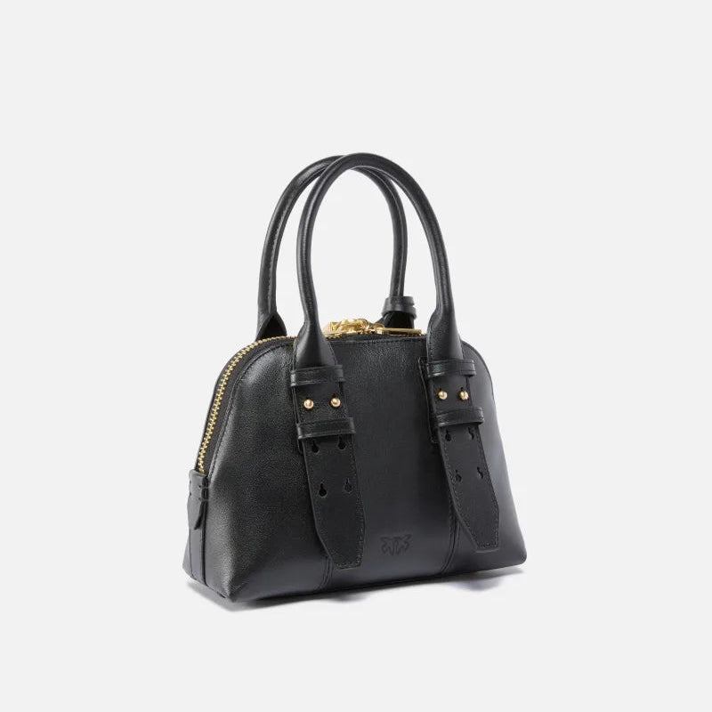 Pinko borsa bowling Mini Escape Bag in pelle oro