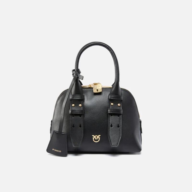 Pinko borsa bowling Mini Escape Bag in pelle oro