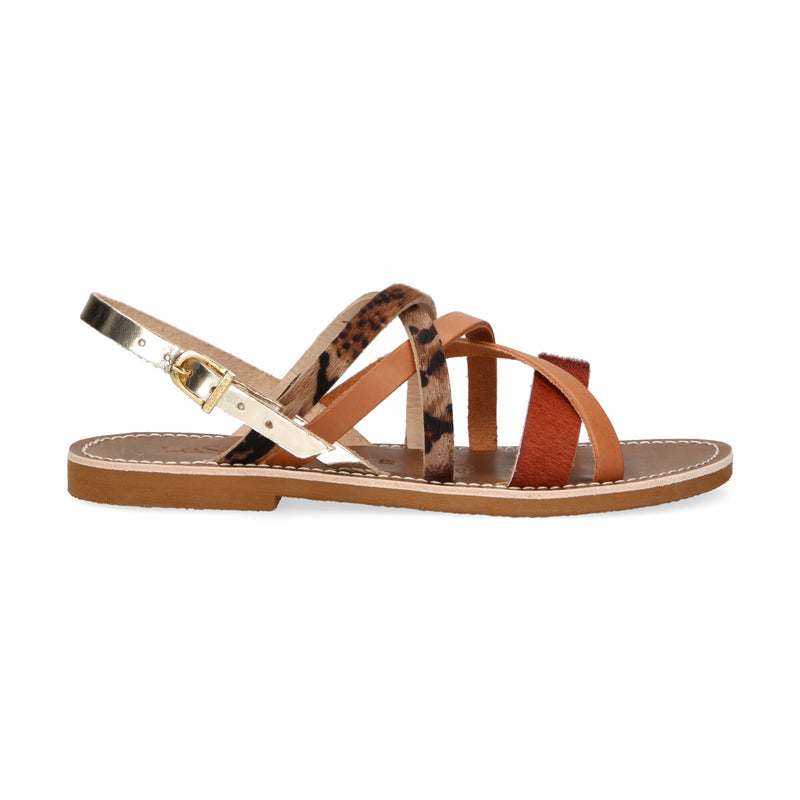 LeSalentine sandalo in cavallino multicolor