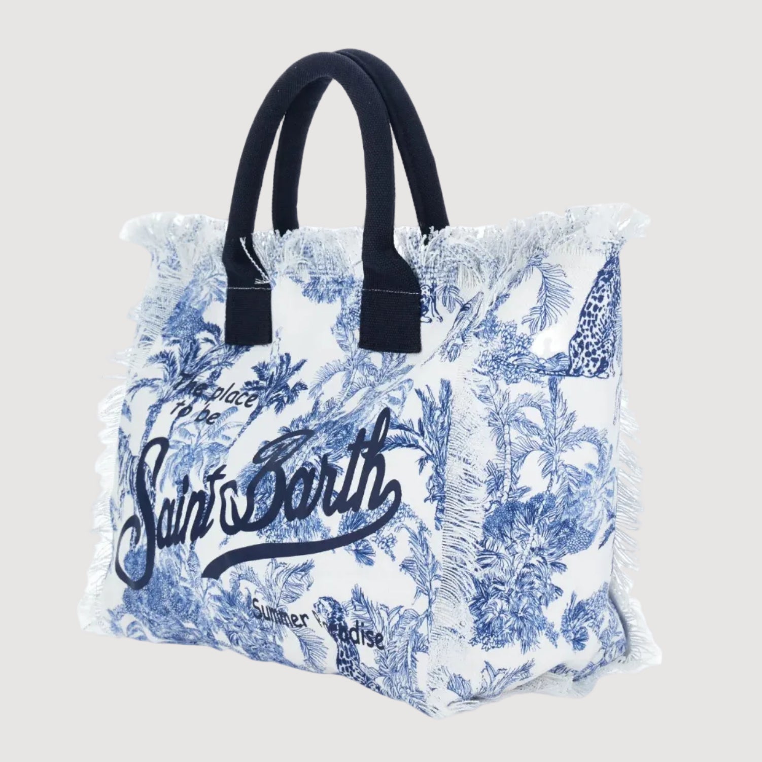 Mc2 Saint Barth borsa vanity jungle oceania blu