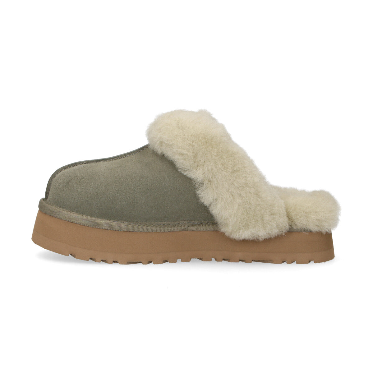 Ciabatta UGG Disquette camoscio verde