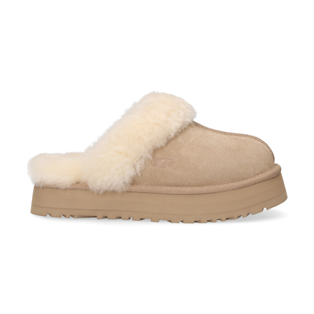 Ciabatta UGG Disquette camoscio beige