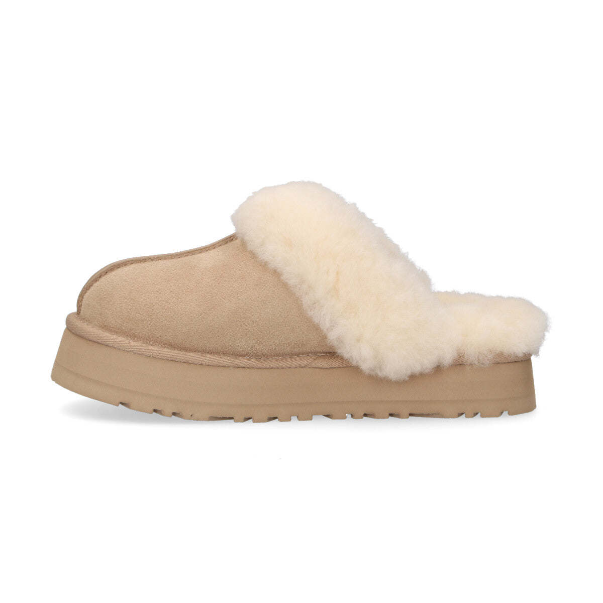 Ciabatta UGG Disquette camoscio beige