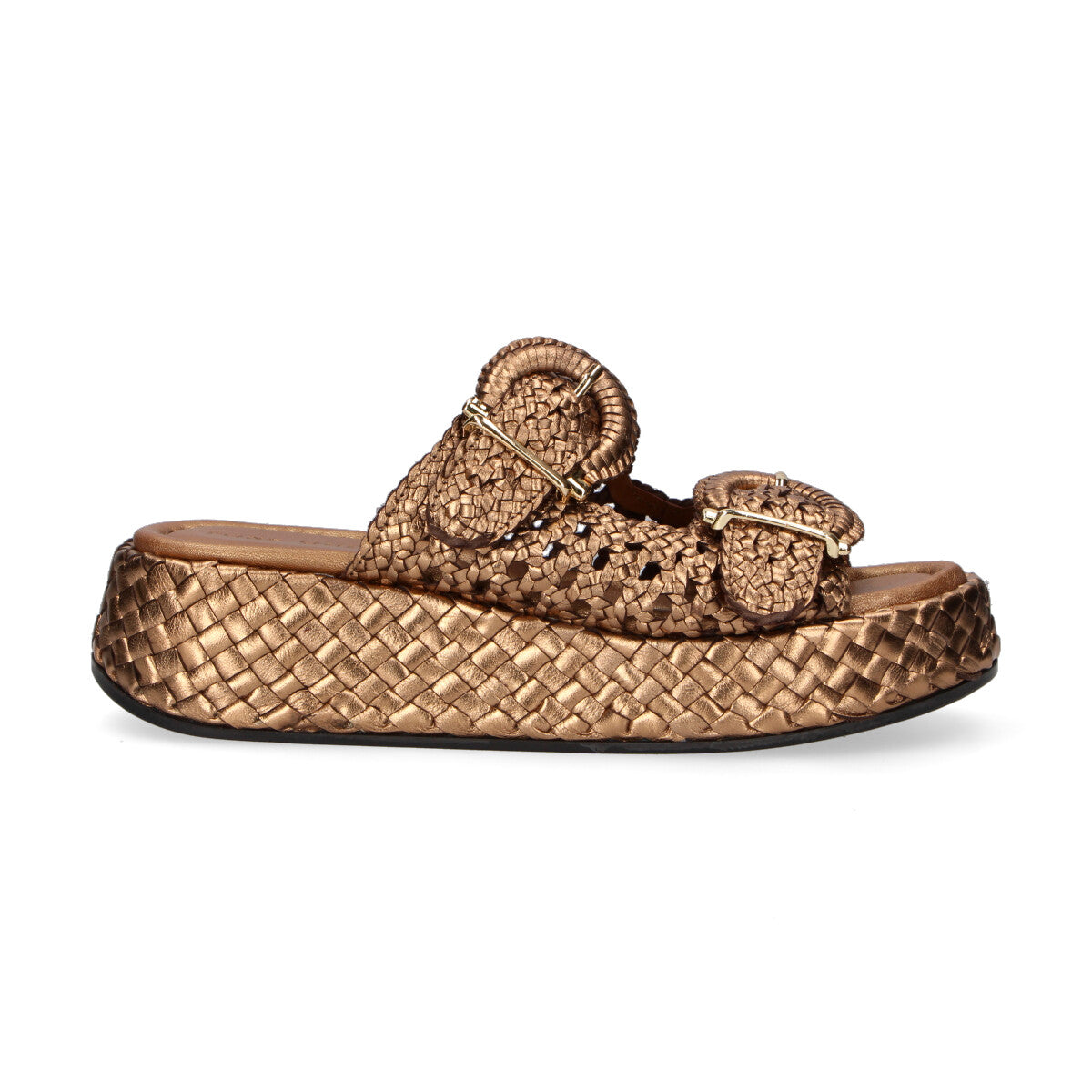Pons Quintana ciabatta Maui intrecciata bronzo