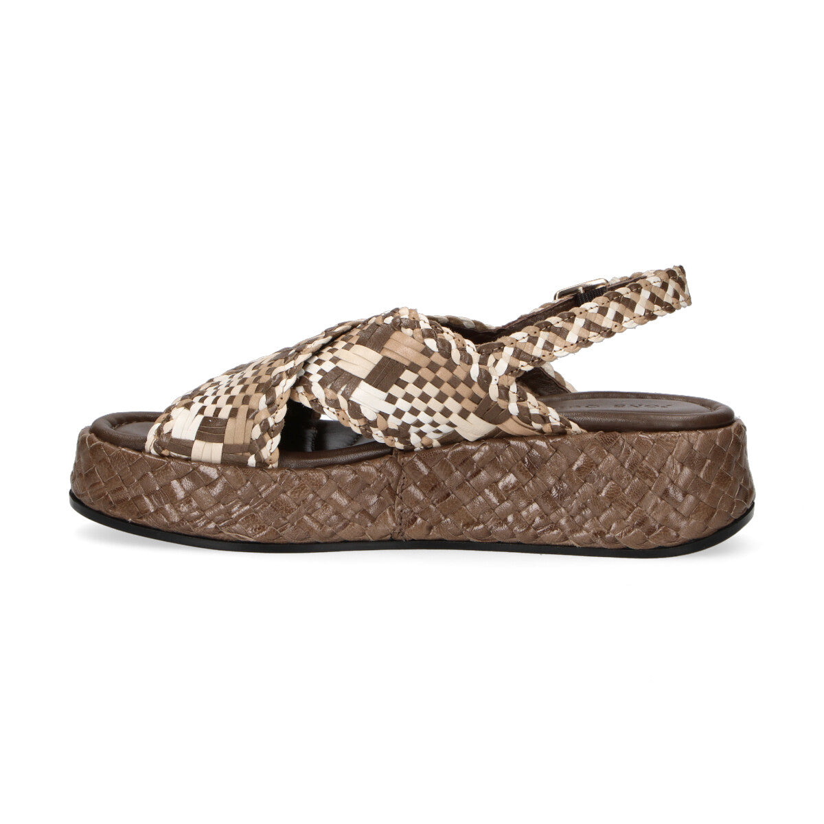 Pons Quintana sandalo Maui intrecciato beige