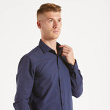 XACUS camicia tailor washed blu