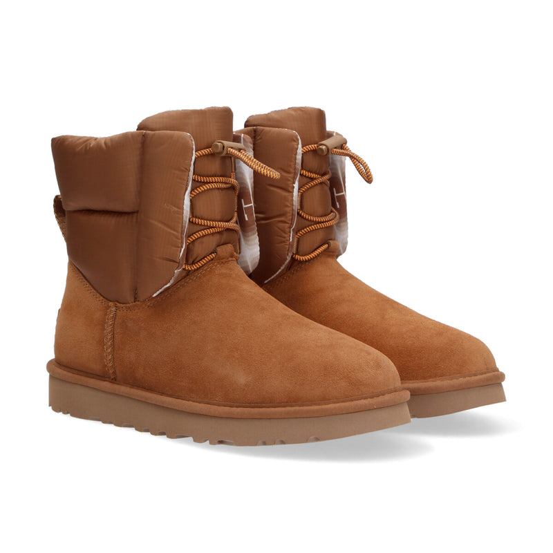 UGG classic maxi toggle camoscio nylon cuoio