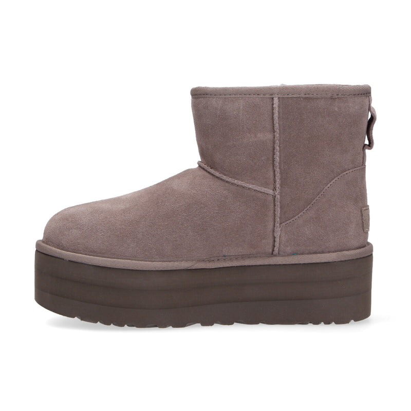 UGG classic mini platform camoscio tortora