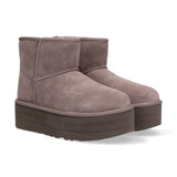 UGG classic mini platform camoscio tortora