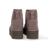 UGG classic mini platform camoscio tortora