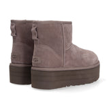 UGG classic mini platform camoscio tortora