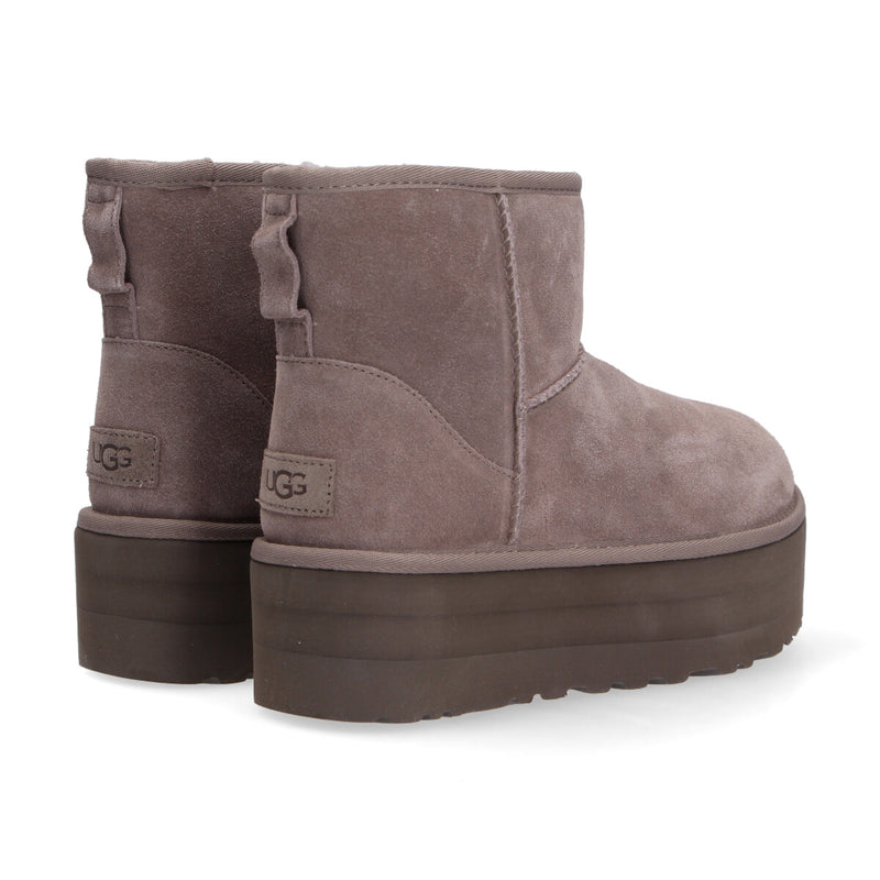 UGG classic mini platform camoscio tortora