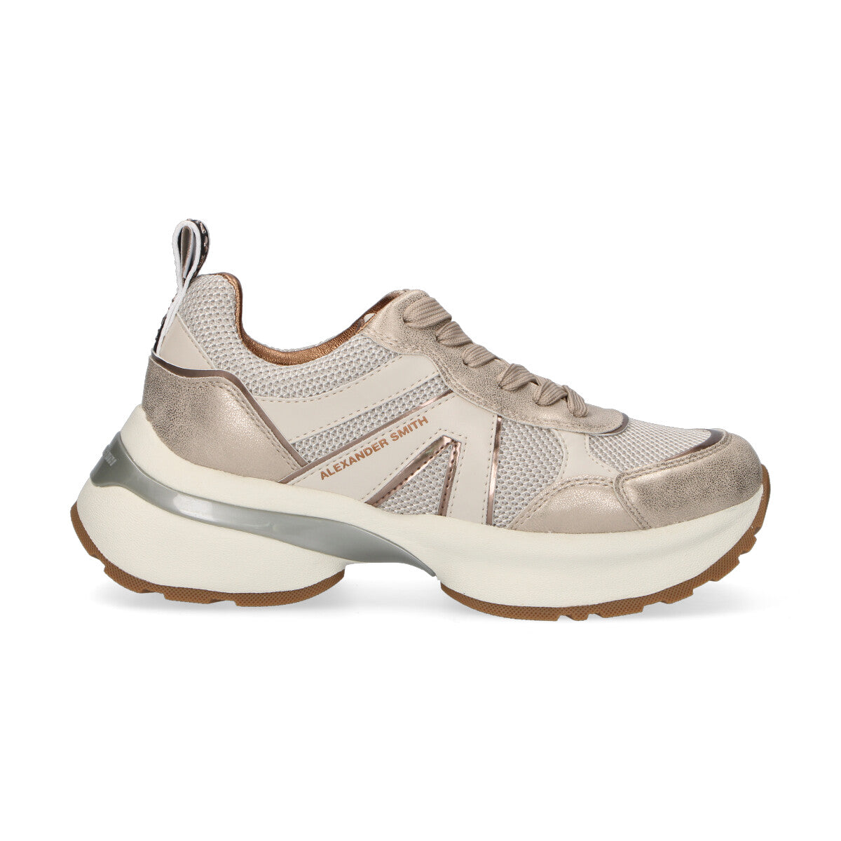 Alexander Smith sneaker Victoria bianca dorata