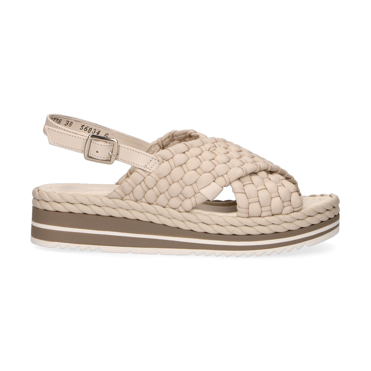 Pons Quintana sandalo Milan intreccio beige