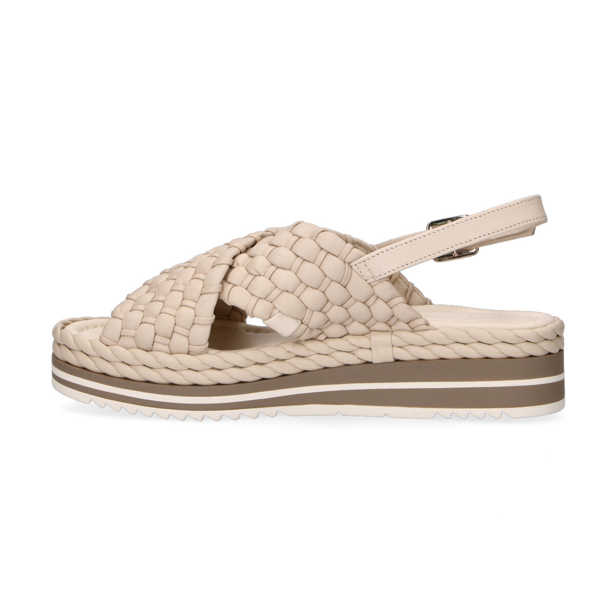 Pons Quintana sandalo Milan intreccio beige