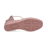 Espadrilles sandalo Robi tessuto rosa viejo