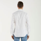 Xacus camicia travel shirt taylor cotone bianco