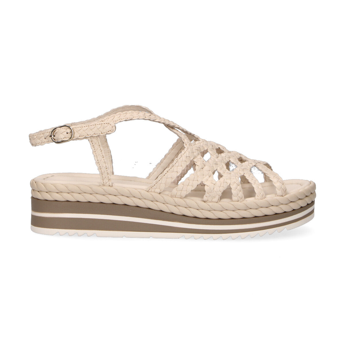 Pons Quintana sandalo Milan intrecciato avorio