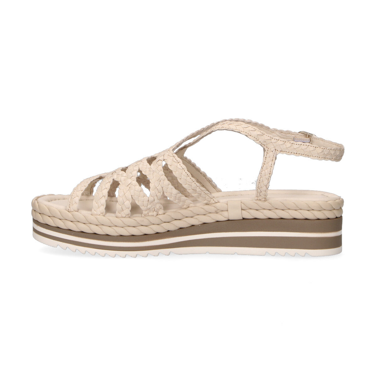 Pons Quintana sandalo Milan intrecciato avorio