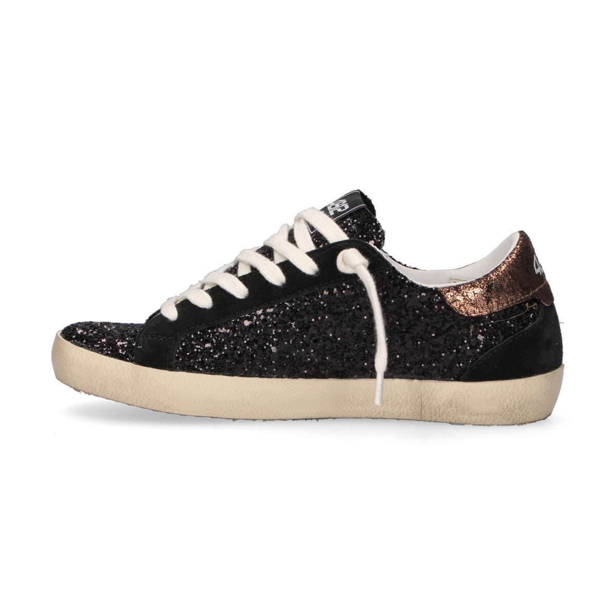4B12 sneaker Suprime in glitter nero