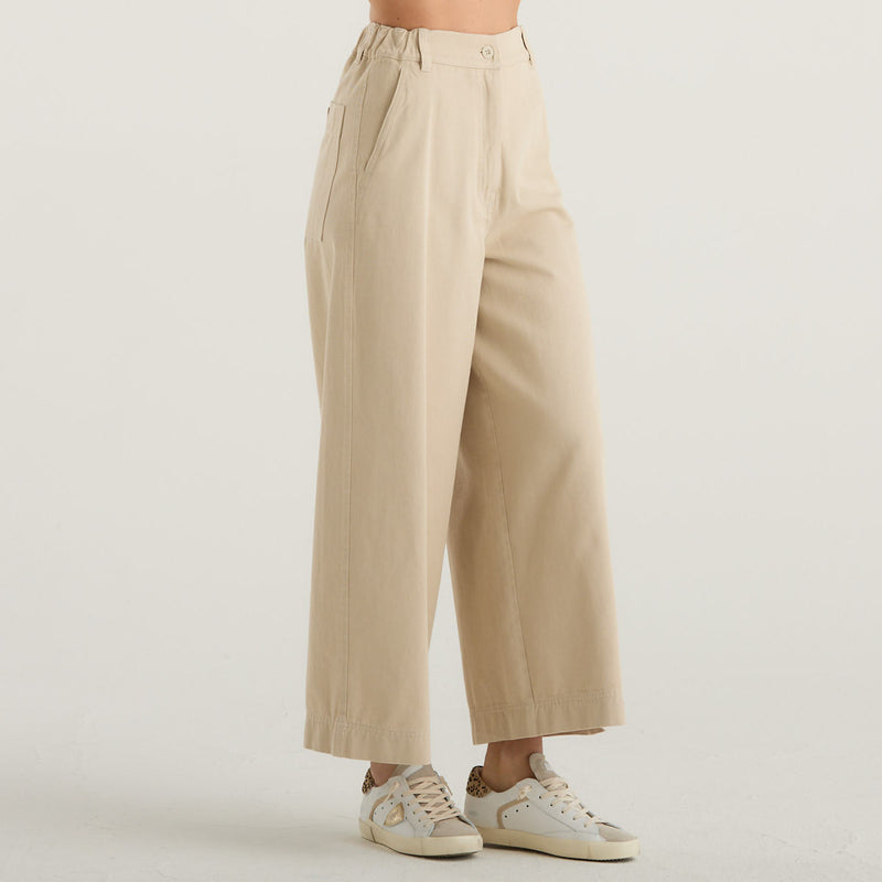 Weekend MaxMara pantalone wide leg beige