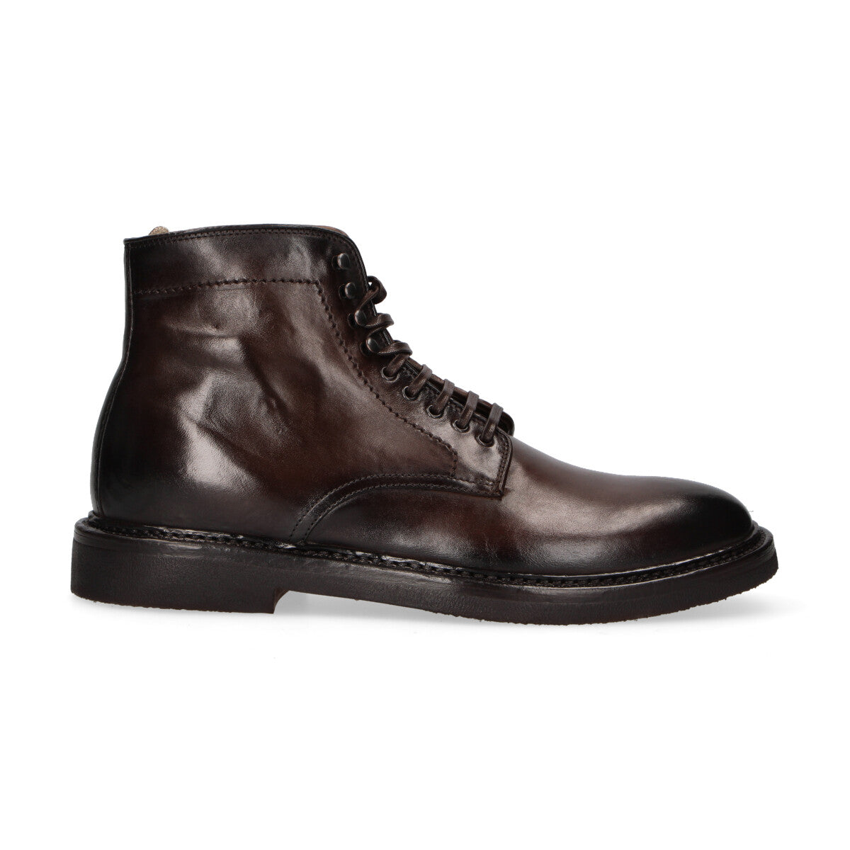 Officine Creative polacchino Hop Kins in pelle testa di moro