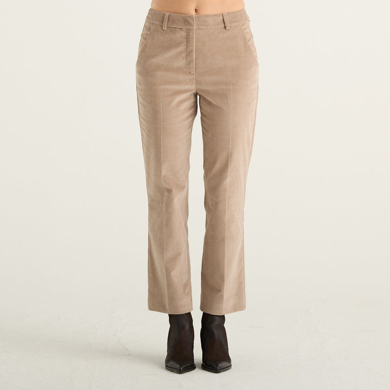 Weekend Max Mara pantaloni donna Marruca cropped in velluto beige