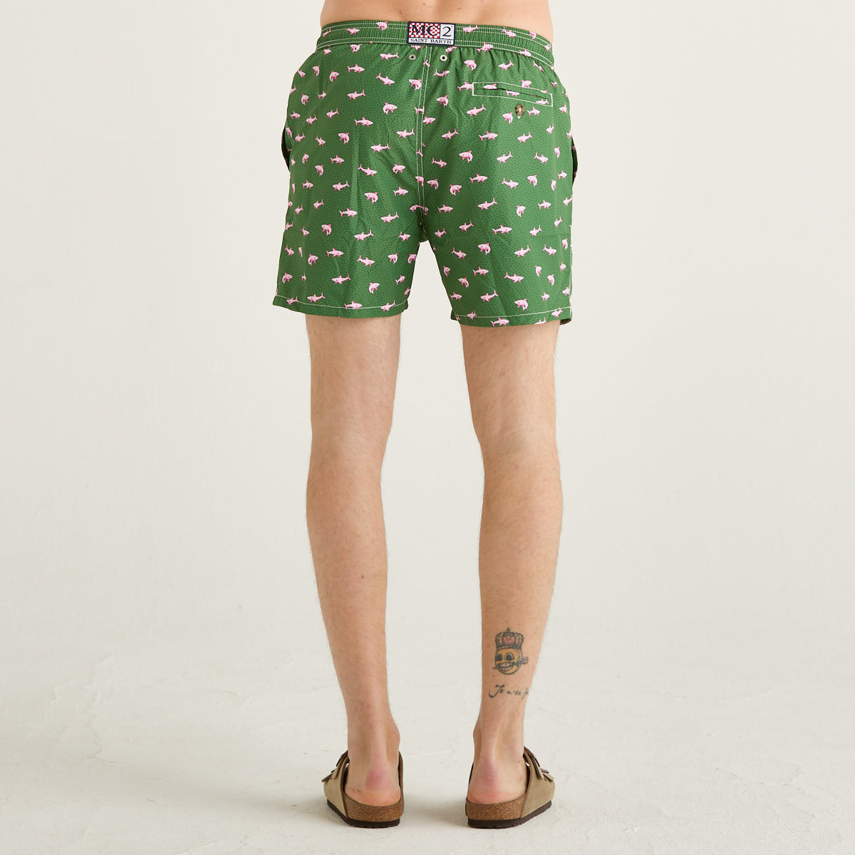 Mc2 Saint Barth costume shark on shark verde