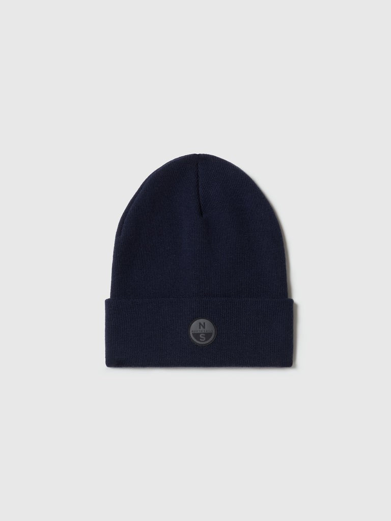 North Sails berretto con patch North tech navy blu