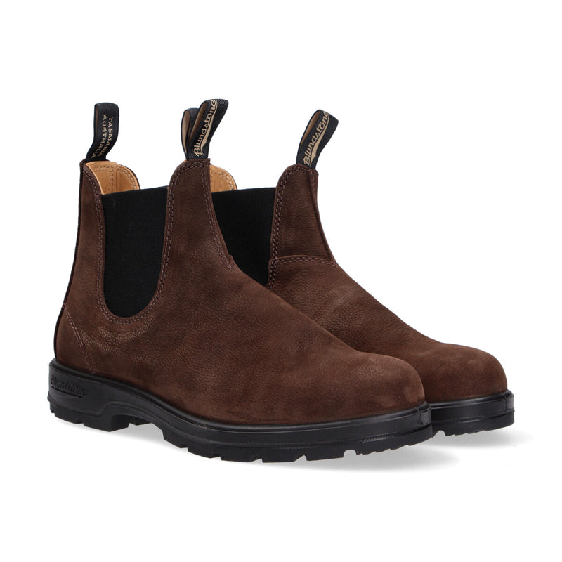 Blundstone boot pelle martellata marrone